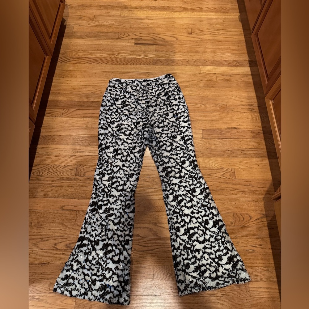Bedazzled Sequin Zara Flare Pants